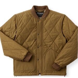 FILSON Quilted Pack Jacket Men Small Tan Primaloft